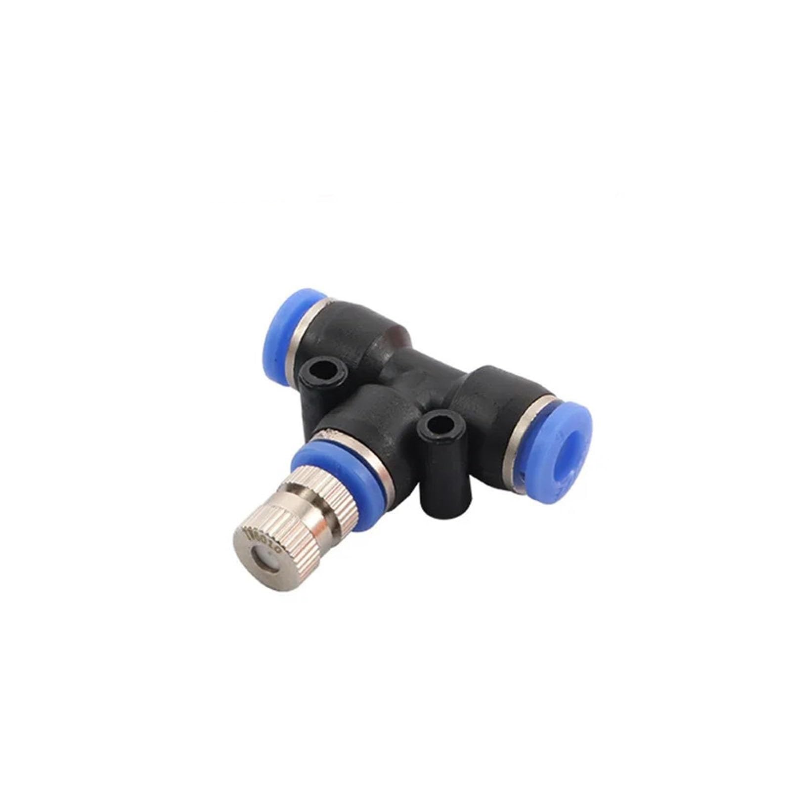 50 Teile/los 6mm Zerstäubung Beschlagen Nebel Düsen Mit 6mm Schnellen Zugang T Stecker Garten Landschaftsbau Bewässerung Spritzen(Nozzle 0.2mm)