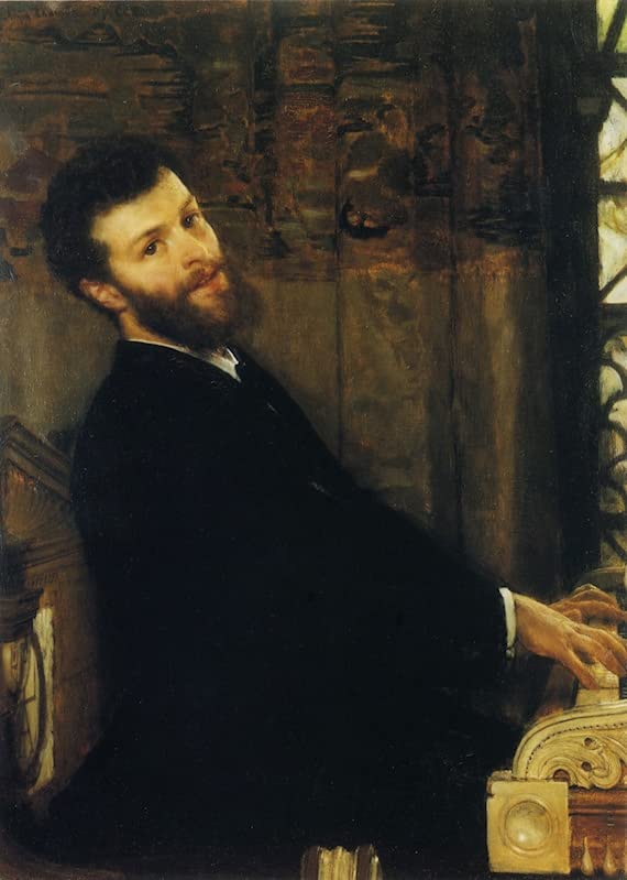 Portrait de George Henschel par Alma-Tadema, impression sur toile haut de gamme 60x90cm salon