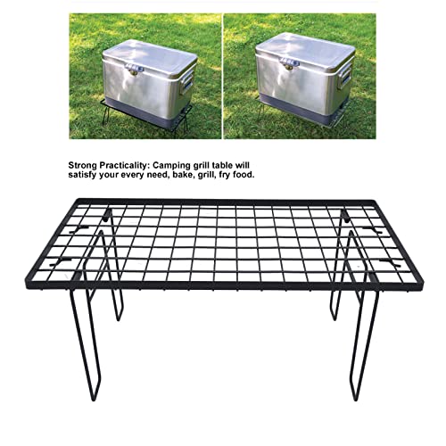 Table de gril portable pliable pour camping et cuisson extérieure - 3