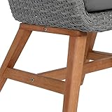 greemotion rattansessel mit schale holzstreben