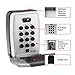 Master Lock Black Wall Mount Key Lock Box with Push Button Code for Listings, Outdoor Key Safe for Realtors, Job Sites, Landlords and Property Managers, 5 Key Capacity, 5423D