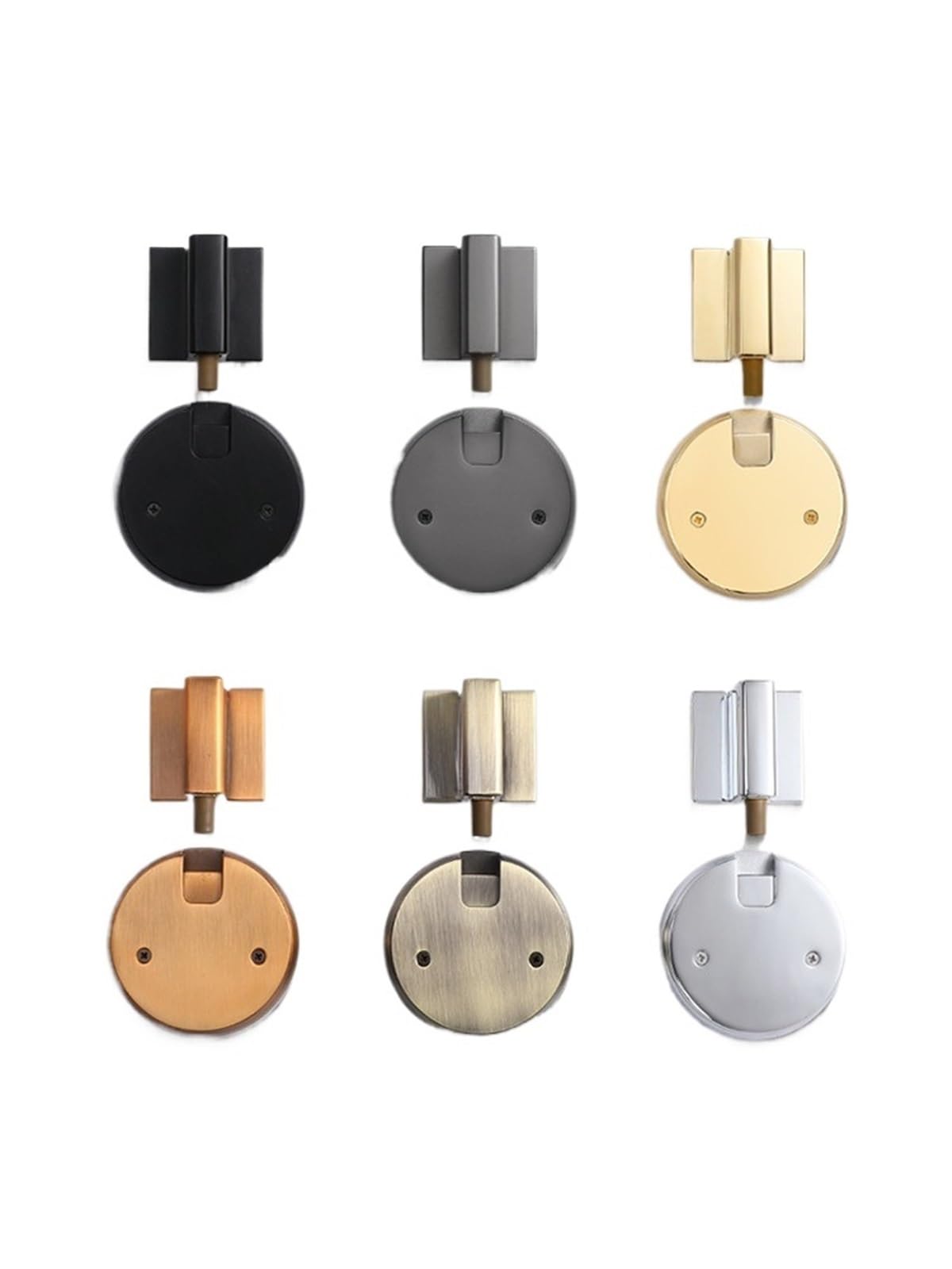 1pcs Non-Punch Door Stop Water-Proof Zinc Alloy Magnetic Door Stopper(A - Green Bronze)