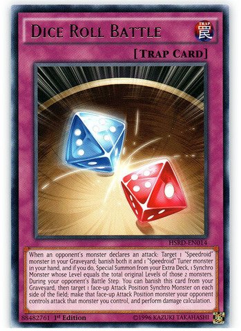 Amazon.com: YU-GI-OH! - Dice Roll Battle (HSRD-EN014) - High-Speed Riders -  1st Edition