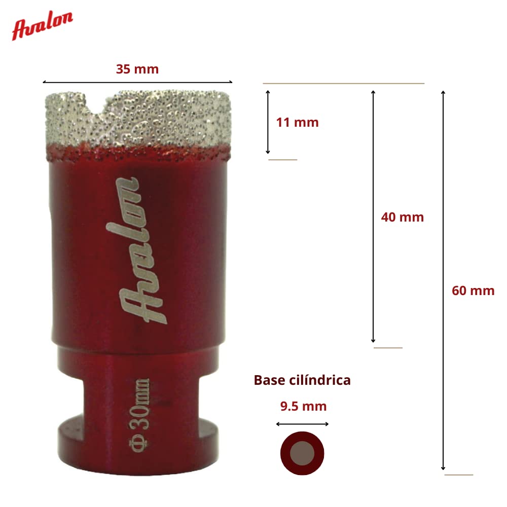 M14 Avalon M14 Avalon 75 Mm Forage à Sec Carrelage, Porcelaine, Marbre, Grès, Céramique, Granit