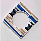 Cult Design Manschette für Teelichthalter blau gestreift