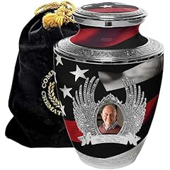 Red Line Flag - Engraved Angel