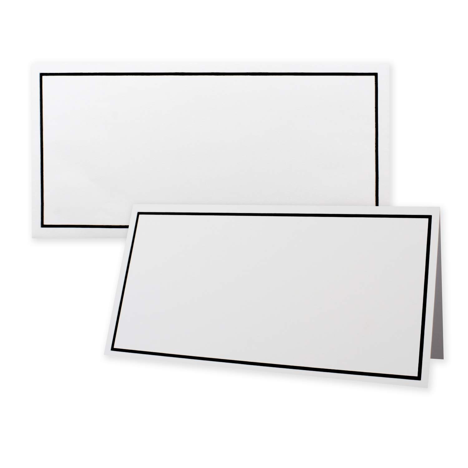 Juego de 100 tarjetas de luto con sobres DIN largos, con marco de luto negro, tarjetas de agradecimiento sin ventana