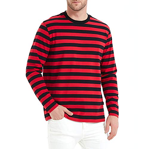 Tee Shirt Marinière Homme Idéal pour un Look Décontracté Chic en Terrasse