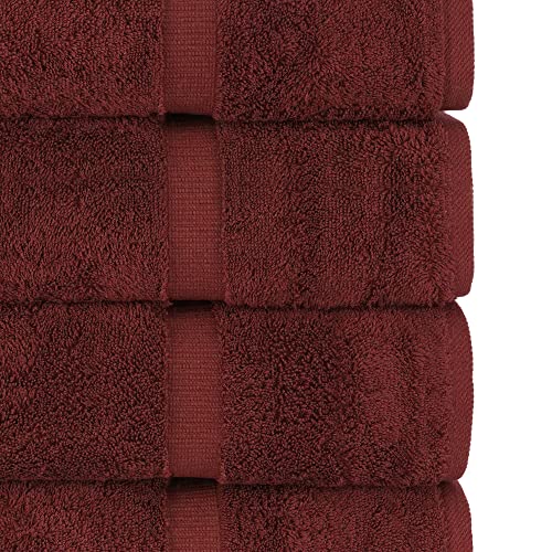 Chakir Turkish Linens | Hotel & Spa Quality 100% Cotton Premium Turkish Towels | Soft & Absorbent (6-Piece Hand Towels, Cranberry) #TOP2