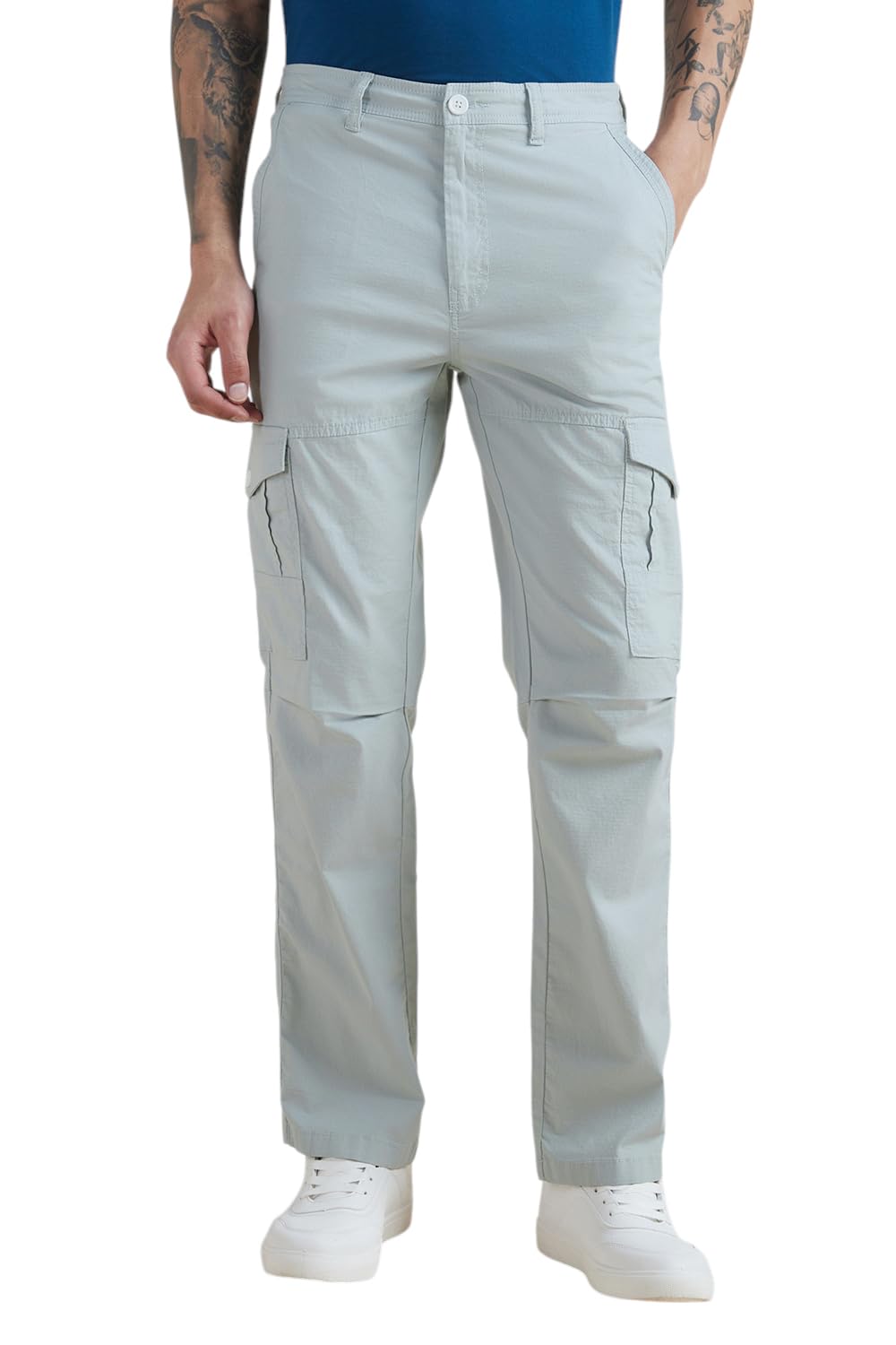 allen solly Men's Regular Casual Pants-picture-40