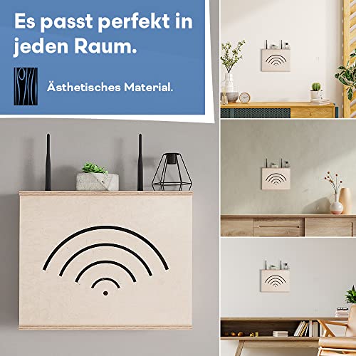 OHANA Router Armadio - Nascondiglio Wi-Fi - Wall Box - Made in EU (40 x
