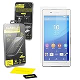 calibrar pantalla z3 compact Fabricado por un vidrio tratado químicamente protectores de pantalla de alta calidad son de peso ligero y delgado, pero sobre todo muy protectora.