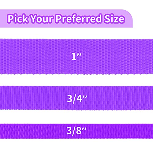 Image of HIKISS Long Dog Leash Obedience Recall Training Agility Lead with Thickening Material for Large Dog - 15ft 20ft 30ft 50ft 100ft Training Leash(Purple 50ft)