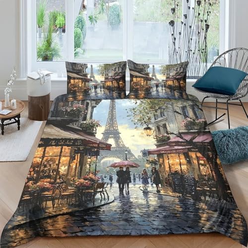 Housse de couette panda 200x200cm imprimé 3D microfibre - 4