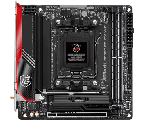 ASRock B650E PG-ITX WiFi AMD Ryzen 7000 Series CPU Compatible (Soket AM5) B650 Mini-ITX Motherboard