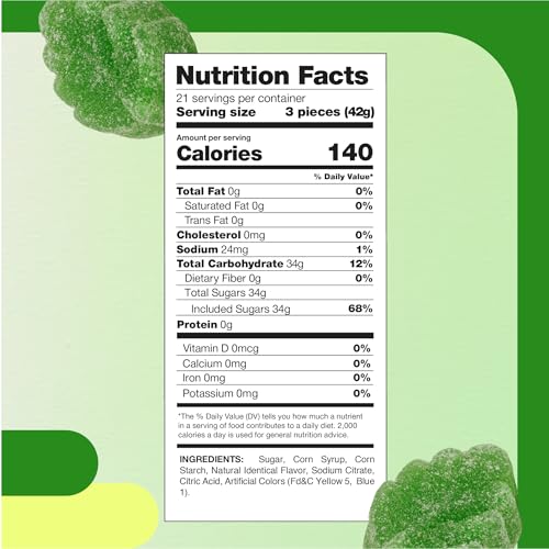 Caramelos de gelatina sabor menta verde 2 lb miniatura 2