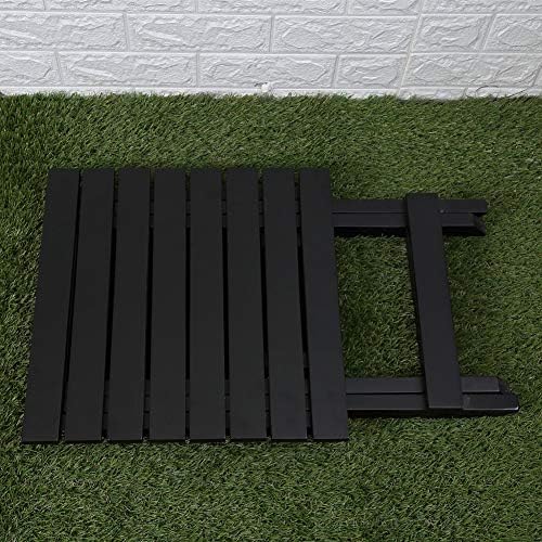 Bplusz FOLDING SIDE TABLES SET OF 2 Patio Foldable Wooden End Tables For Outdoor Indoor Porch Camping Living Room Bedroom thumb #4
