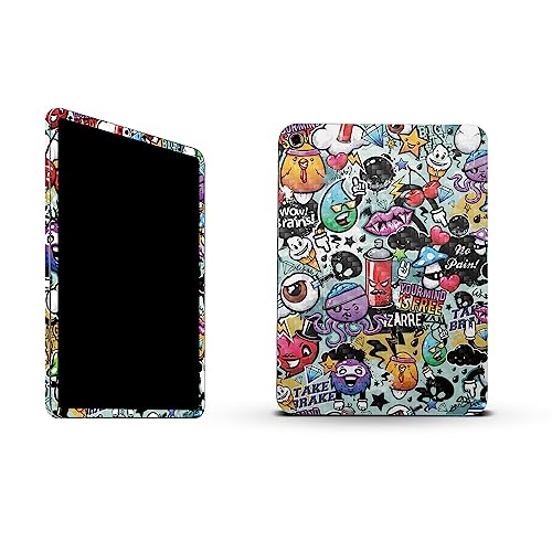 Image of MightySkins Carbon Fiber Skin Compatible with Apple iPad 10.9 inch 10th Gen (2022) Full Wrap Kit - Oddballs | Protective, Durable Textured Carbon Fiber Finish | Easy to Apply | Made in The USA