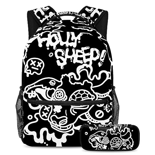 Cartables pour enfants et adolescents, sac de voyage pour étudiants avec trousse assortie