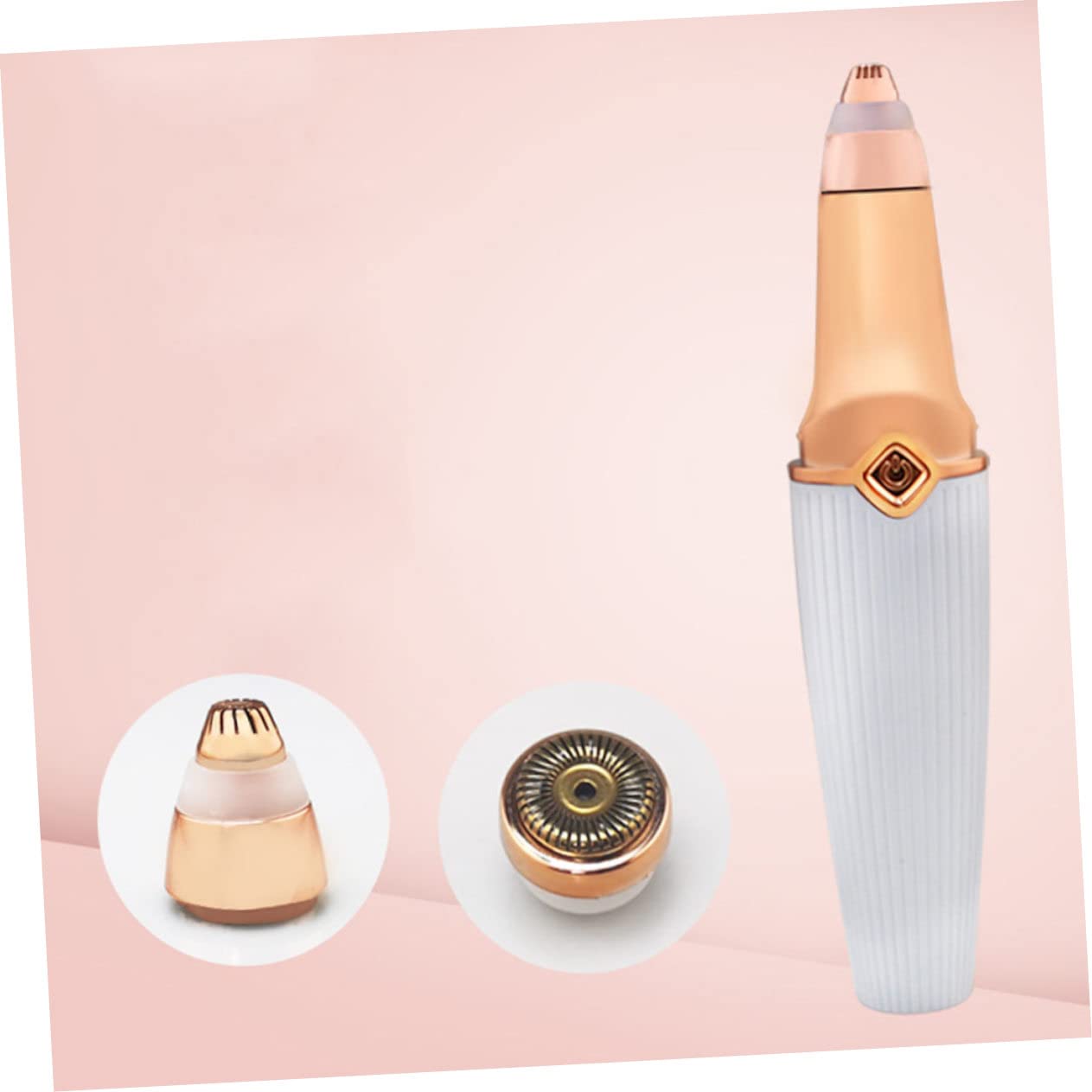 Mikinona 4 Pezzi Rasoio Elettrico Multi per Donne Strumento per La Rimozione Dei e Rifinitura Sopracciglia Compatto e Portatile Adatto per Viso Labbra Braccia e Gambe Bianco