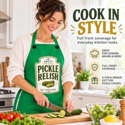 Funny Aprons Cooking Grilling Aprons, Holiday Celebration Aprons for Halloween Thanksgiving Christmas — 사진 5