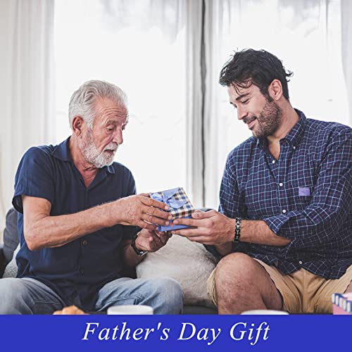 Ziallay Link Initial Bracelet Hip Hop Jewel Gift Men Ms. Christmas Birthday Jewel Gift Boyfriend Son Fashion Bracelet, Diamond, Double Tone Bracelet. (Blue Black) #TOP2