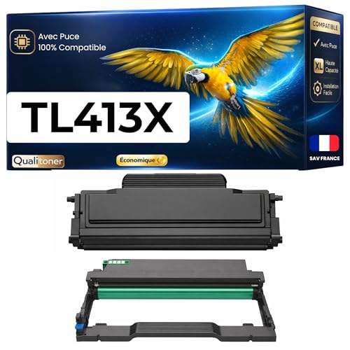 Toner compatible Pantum TL413X tambour DL413 noir kit impression 6000 12000 pages