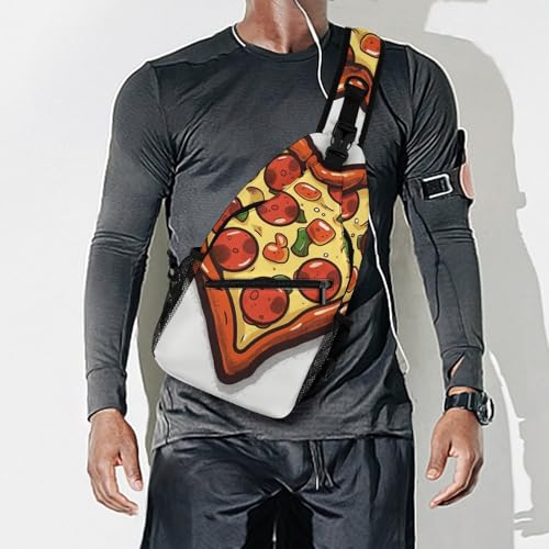 Bolso cruzado I Love Pizza para senderismo y viaje miniatura 7