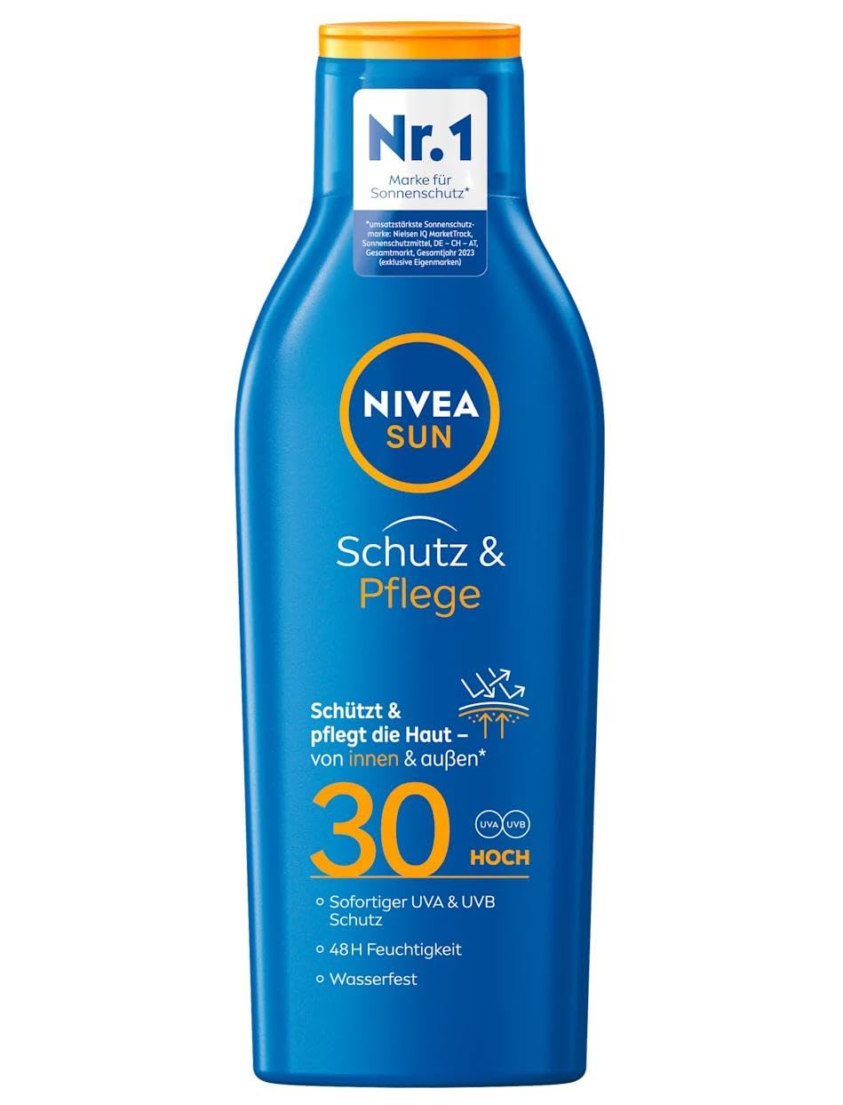 NIVEA Sun mleczko do opalania, ochrona i pielęgnacja, LSF 30 dla 48 h nawilżenia - 250 ml