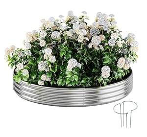 Zfhgarden Verzinktes Metall Rundes Hochbeet Set