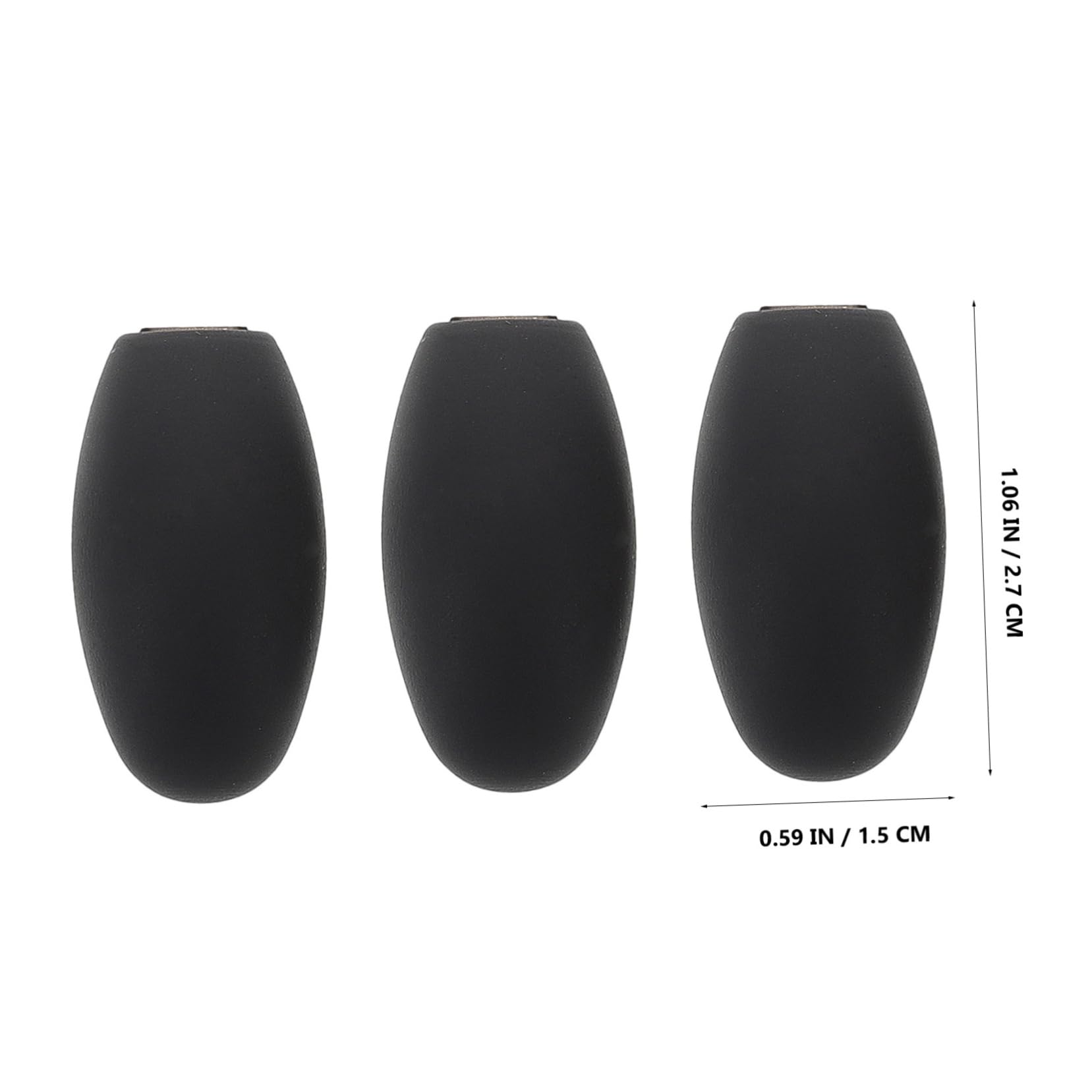 HANABASS 3Pcs Saxophone Thumb Pads Ergonomic Black Thumb Rest for Alto Sax Comfortable Key Cushion Protector Reduces Finger Fatigue for Woodwind Instruments