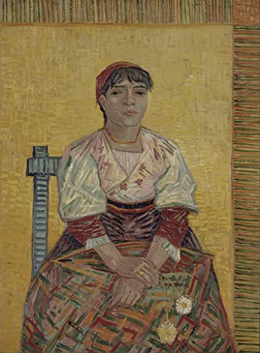 Impression d'affiches Van Gogh La femme italienne affiche toile décoration murale 60x90