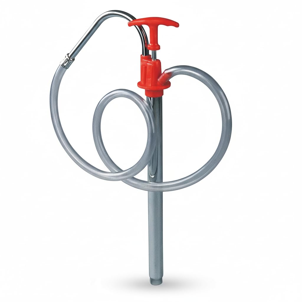 GROZ Ezee Flow Upstroke Pump (Push Down Mechanism) with Interchangeable Bung Adaptors| Pump for Gear Oil, Engine Oil, Diesel etc. |Flow Rate:1 Litre /15 Strokes | EZF-8