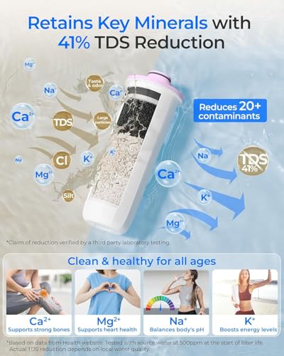 Image of Waterdrop ED25TW Rechargeable Water Filter Dispenser, TDS Reduction, White