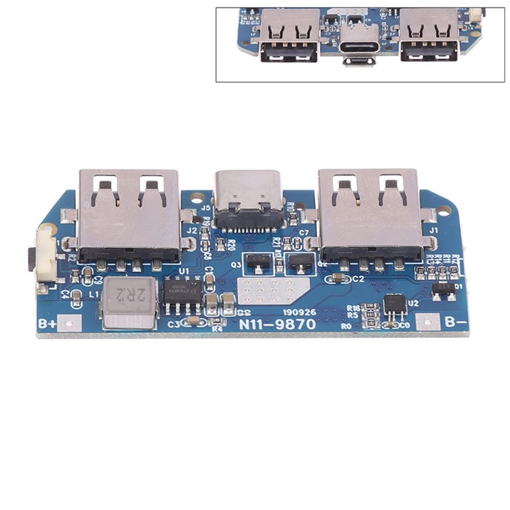 Dual USB 5V 1A 2.1A Power Bank 18650 Li Batterijlader DIY Module LCD-scherm Mobiele Power Batterij Oplaadkaart Module