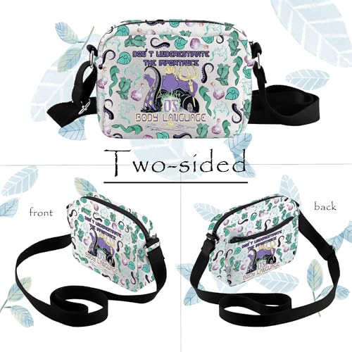 TOBGBE Sea Witch Merch Gifts Villains Witch Crossbody Bag for Fans Don't Underestimate The Importance Of Body Language2