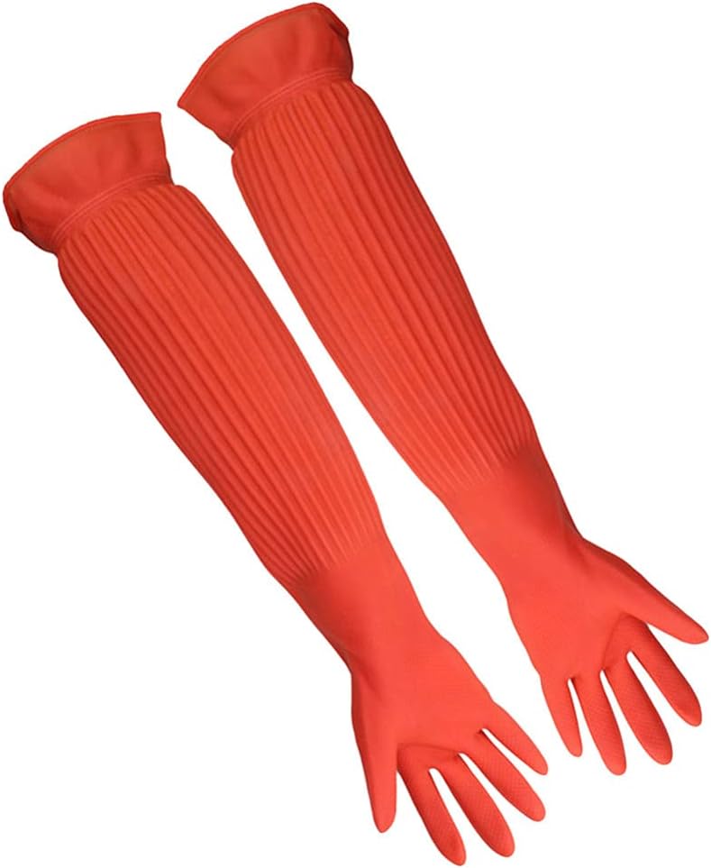 POPETPOP Aquarium Gloves Fish Tank Cleaning Tools Waterproof Free Size