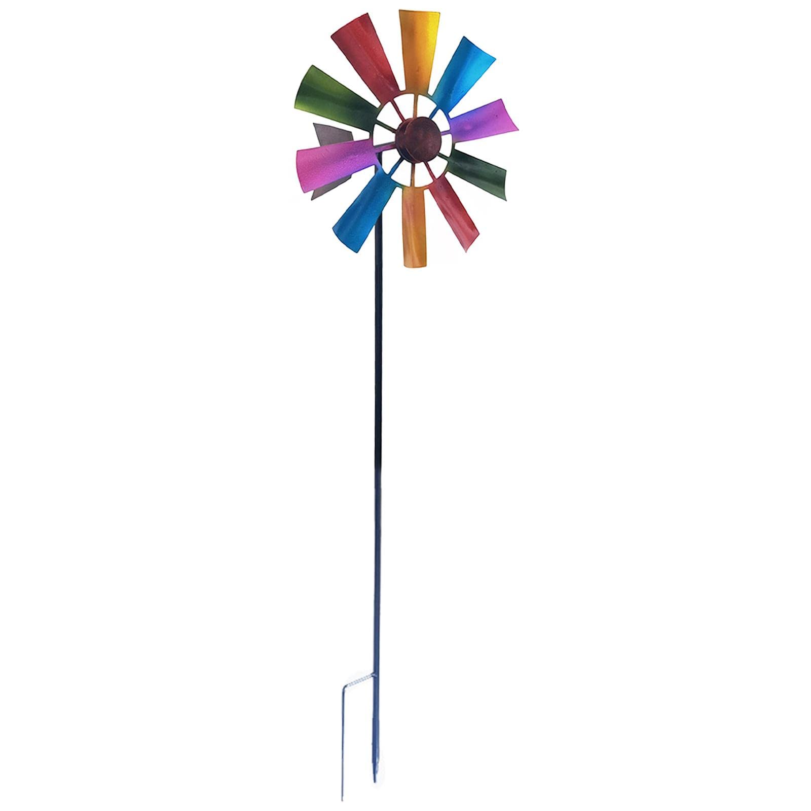 ATORSE® Metal Wind Spinner Garden Windmill Outdoor Yard Lawn Pinwheel Decor Colorful (B0CFVPW5RQ) Amazon Price History, Amazon Price Tracker