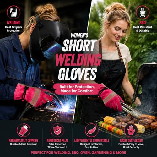 Guantes de cuero para mujer de jardinería, deshierbe y poda en granja 5