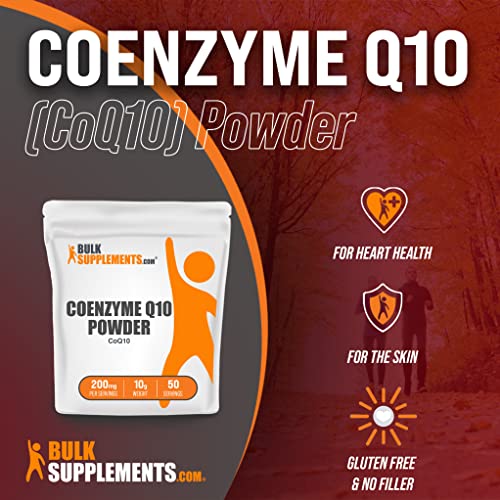 Bulksupplements.com Coenzyme Q10 Powder - Coq10 Powder - Co Q10 Supplement - Coenzyme Q10 200Mg - Coq10 Nutritional Supplements - Coq10 200Mg - 200Mg Of Coq 10 Per Serving (10 Grams - 0.35 Oz) #TOP2