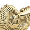 Oshhni Conch Bag Kettentasche Einzigartige lässige Mode Elegante leichte Tragetasche Umhängetasche für Frauen Dame Mädchen Dating Shopping, Golden #4