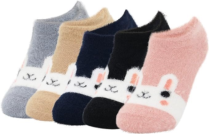 Woolen Fuzzy Cute Cartoon Animal face Winter Socks For Girls -Cozy Socks for Girl, Cute Socks, Warm Socks
