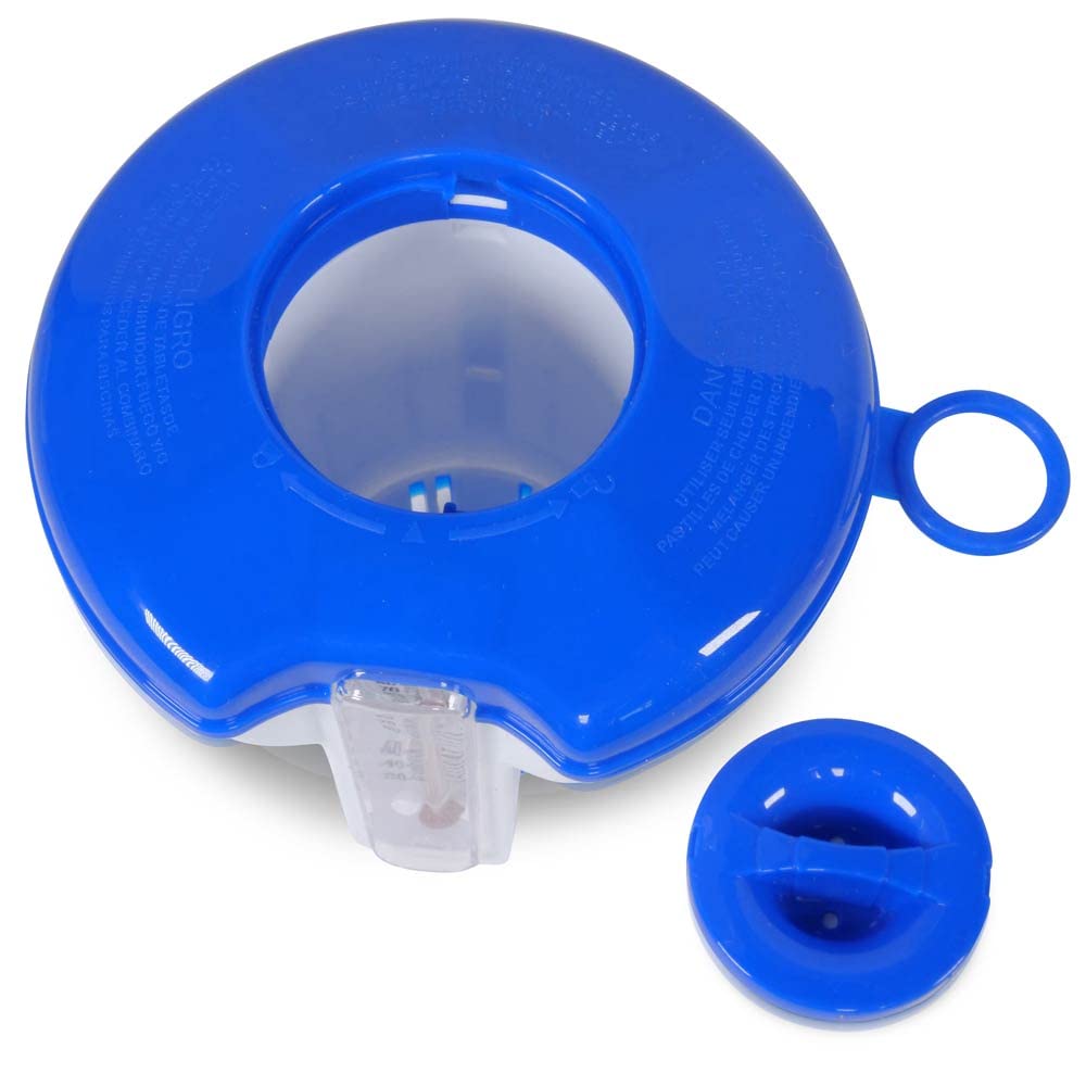 Cristal Multitabs Chlor mit Dosierer & Thermometer - Komplettset für Whirlpool & Pool - Wasserpflege 5-in-1 - Praktisch & Effektiv