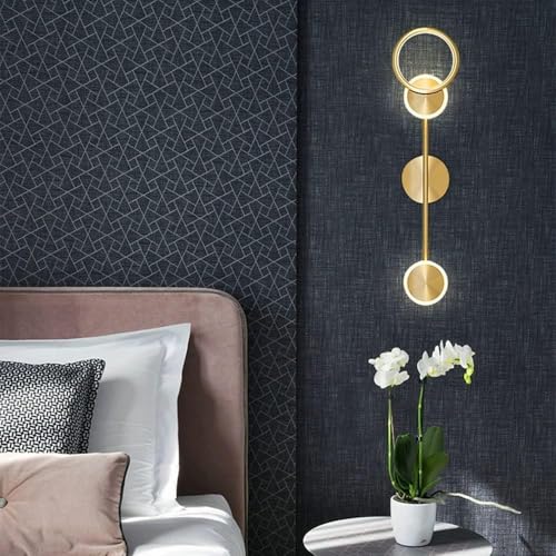 Image of Modern Decorative 3-Color LED Warm White, Natural White & Cool White LED Ring Design Wall Lamp Sconce for Living Room, Bedroom, Hallway, Hotel, Staircase, Drawing Room, Restaurant,& Home Decor