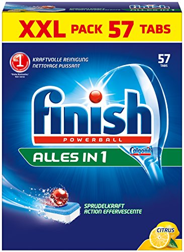 Preisvergleich Produktbild Finish Powerball Calgonit Citrus Spülmaschinentabs, 57 Stück