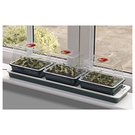 Garland Electric Heated Windowsill Propagator - 3 Trays
