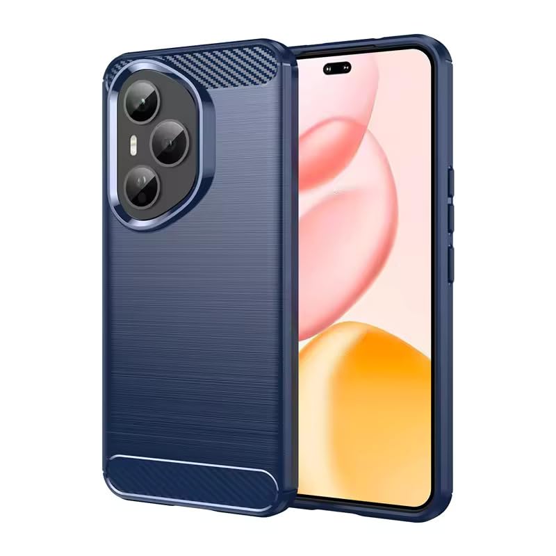 Image of Hybrid Carbon Fiber Back Case for Honor 400 Pro (Blue)