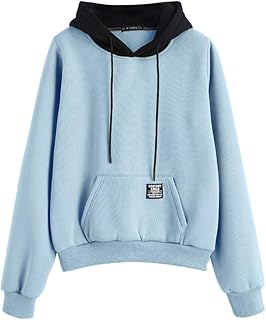 Sudadera Con Capucha Mujer Azul Claro