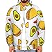 Taco White Pattern Jackets Man Baseball Jacket Loose Outerwear Work Office Top Fashion Shacket Cosy Outwear L