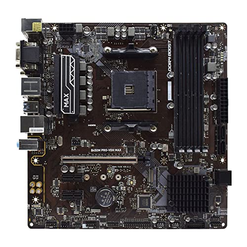 Image of Pc Motherboard Fit for MSI B450M PRO-VDH MAX AMD B450 Motherboard Socket AM4 DDR4 for Ryzen 2ND and 3rd Gen CPUs PCI-E 3.0 USB3.1Micro ATX Placa-mae